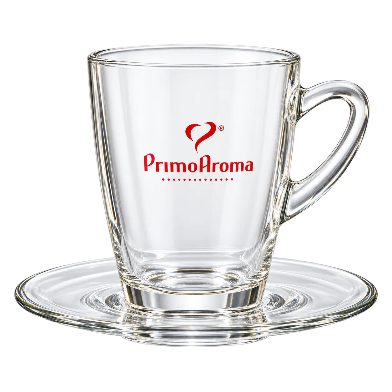 Primo Aroma Latte-Macchiato-Glas mit Glasteller