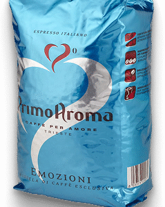 Primo Aroma Emozioni Blue 1kg ganze Bohnen, für würzigen  Espresso, Arabica und Robusta
