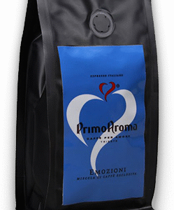 Emozioni Blue Kaffee 250g - ganze Bohnen, Primo Aroma  Espresso Italiano